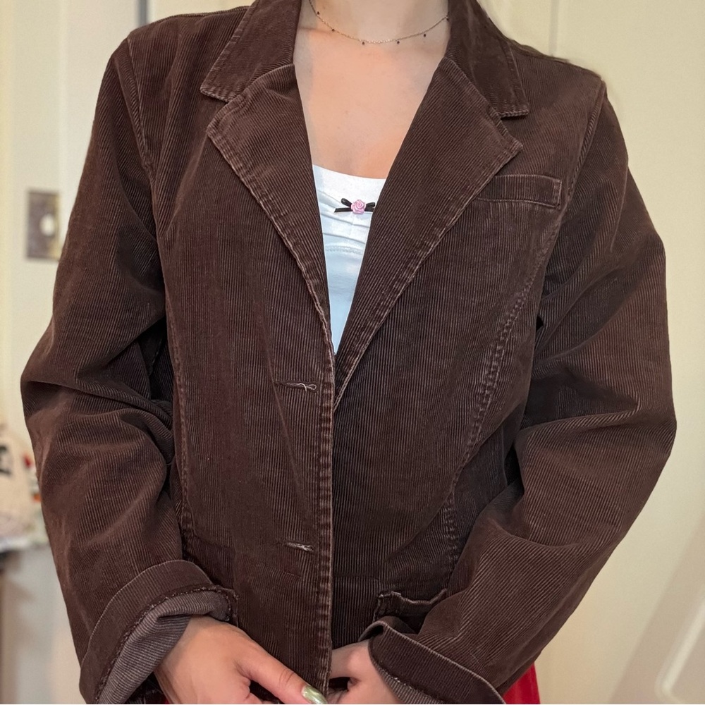 Old Navy Dark Brown Corduroy Blazer